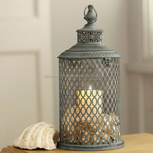 Lanterne en métal de bougie de maille élégante de conception antique unique la mieux notée personnalisée finie pour le mariage décorer la maison et la déco du Ramadan - Product Image 5