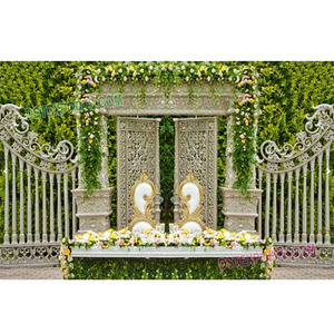 Latest Trend Asian Wedding Stage Back Walls <b>Set</b> Latest Design Wedding Stage Back Panel <b>Decors</b> - Product Image 1