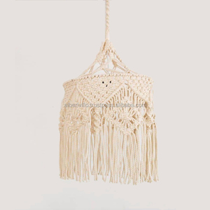 โคมไฟ Macrame ทําด้วยมือราคาไม่แพงสําหรับตกแต่งบ้านในร่มที่มีสไตล์ที่แตกต่างกันคุณภาพสูง - Product Image 1