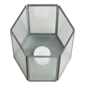 Terrarium <b>Lantern</b> Candle Holder Geometrical Design Metal & Glass Candle Holder With <b>Copper</b> Antique Finished - Product Image 4