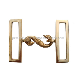 Boucle ardillon serpent en or antique 100% ceinture en cuir véritable en métal pour hommes boucles serpent français - Product Image 1