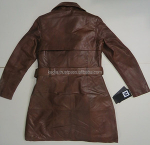Parkas de cuero transpirable ecológicas para mujer, novedad de 2022, ropa de calle a la moda para mujer, chaqueta de cuero genuino, manga larga para mujer - Product Image 4