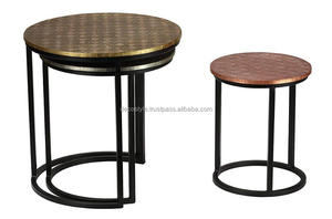 Table de chevet en métal et verre - Product Image 5