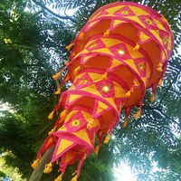 Lanternes en tissu de coton pliables indiennes Abat-jour Tentes hippie Décorations Mettre de la lumière à l'intérieur des abat-jour Ronds et coniques