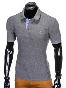 POLO blanc à col à revers, chemise unie, vente en gros, 200 g - Product Image 3