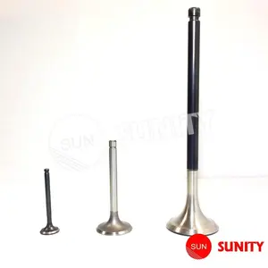 วาล์วท่อไอเสียและวาล์วไอเสียชิ้นส่วนเครื่องยนต์15hp 9hp ความแม่นยำสูงป้องกันการกัดกร่อน - Product Image 1