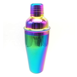 Kit de coctelera divertido de acero inoxidable Chapado en arcoíris colorido de calidad superior con diseño de estilo único - Product Image 5