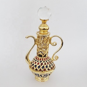 12ml 4ml Arabic vàng kim loại chai nước hoa chai thủy tinh tinh dầu bơm lại attar chai #5613 - Product Image 5
