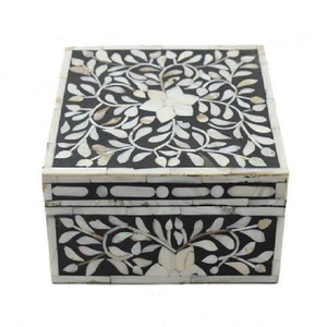 Caja india con incrustaciones de hueso de estilo moderno de último diseño, muebles para el hogar para sala de estar - Product Image 1