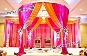 Impressionnant mariage du sud de l'Inde Mandap mariage indien Mandap fabricant mariage Mandap ensemble nouveau Design or scène configuration USA - Product Image 4