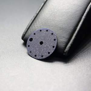 Esfera de reloj de cristal de zafiro con acabado mate con purpurina Herramientas y piezas de reloj de pulsera de 0,4mm - Product Image 2