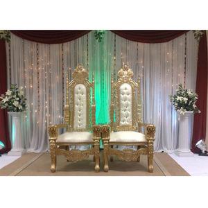 Sillas Doradas para Novios, Último Diseño en Sillas para Bodas, Sillas para Novios - Product Image 1