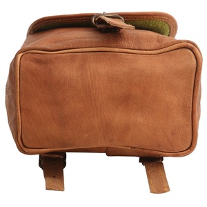 Mochilas Vintage grandes de cuero de cabra auténtica personalizadas para hombre, mochila de viaje para gimnasio, mochila elegante y duradera para ordenador portátil de oficina - Product Image 2