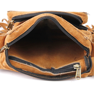 กระเป๋าหนังสัตว์ขนสัตว์ใช้ได้หลายแบบกระเป๋าสะพายไหล่หนังนิ่มพู่กระเป๋าหลากสี - Product Image 6