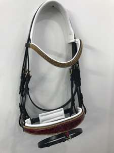 Bridon indien avec bandeau et bride de nez en corde, équipement traditionnel pour chevaux pour l'équitation, l'entraînement et l'utilisation en écurie - Product Image 3