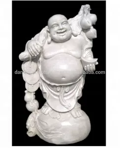 Standing Happy Buddha stone sculpture DSF-P017