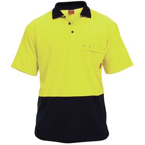 Safety Polo: Hi Vis Polo Shirt: Birdseye mesh - Product Image 3