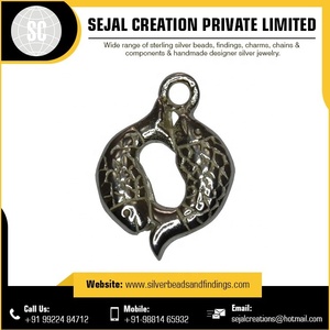 Elegant 925 Sterling <b>Silver</b> Double Ball <b>Charm</b> Fine Pendants & Jewelry with Unique Number Pattern - Product Image 6