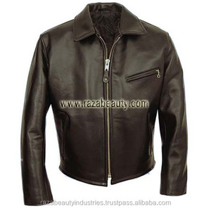 Blouson aviateur en cuir homme, vestes de vol en cuir, vestes de pilote en cuir - Product Image 3