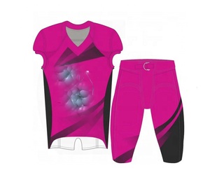 Vêtements d'entraînement de football américain unisexe, personnalisés, en polyester, avec numéro imprimé par transfert thermique, respirants, vêtements de sport, grandes tailles - Product Image 2