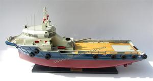 GIA NHIEN CO. LTD OFFSHORE SUPPORT VESSEL <b>TANKER</b> WOODEN MODEL SHIP-WOODEN CRAFT TK0009P 70x19x31cm - Product Image 2
