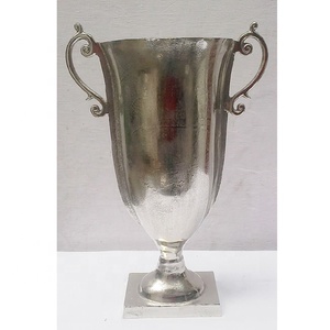 <b>UNIQUE</b> HOME DECORATION TROPHY FLOWER <b>VASE</b> METAL <b>VASE</b> HOT SELLING ANTIQUE <b>VASE</b> WITH HANDLES in WHOLESALE PRICE - Product Image 2
