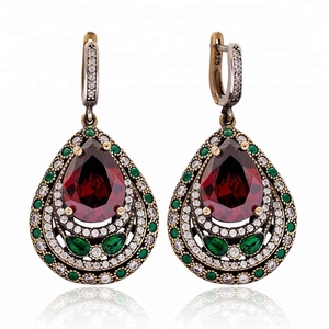 แท้ต่างหูตุรกีขายส่ง Handcrafted 925เครื่องประดับเงินสเตอร์ลิง - Product Image 1