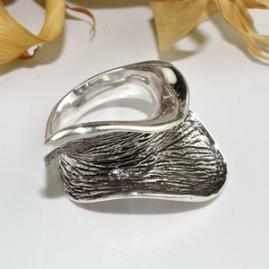 Anillo de Plata de Ley 925 con forma de avión blanco, joyería de plata fina hecha a mano - Product Image 2