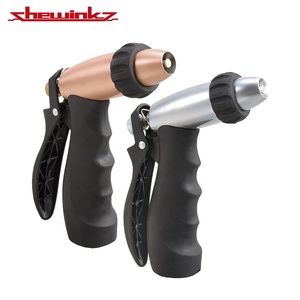 Garden Heavy Duty Zinc Alloy Adjustable Tip Variable Flow <b>Control</b> Pistol Nozzle with Soft <b>Grip</b> for Water Use 120 psi - Product Image 2