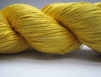 Fil à tricoter et à broder en soie de mûrier pure, filé à la main, écologique, style anti-technique, blanc, en bobines, vente chaude