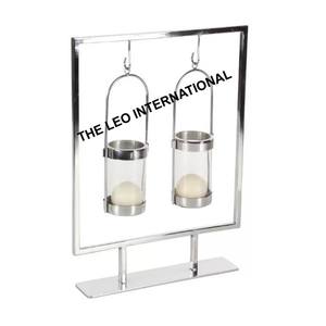 Porte-bougie décoratif et art déco en acier inoxydable pour table basse de salon, décoration d'intérieur - Product Image 1