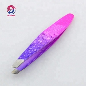 Vente en gros d'usine Meilleures pinces à épiler inclinées Marque privée Professionnelles Antistatiques en acier inoxydable Pinces à épiler pour les sourcils Beauté des cheveux - Product Image 1