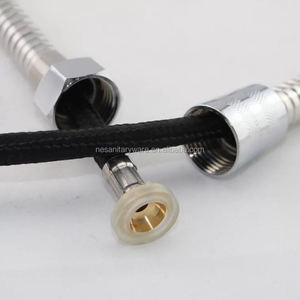 Hy 17-1.5, 1,2 m tuercas de latón metros <span class=keywords><strong>flexible</strong></span> reforzado hosestainless manguera de ducha de acero - Product Image 1