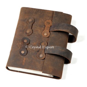 Antique Imitation Camel Print Handmade Leather Journal Diary-Business Gift - Product Image 2