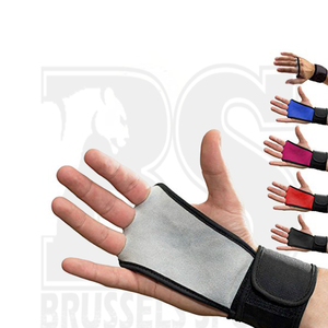 Vente en gros 2022 cuir personnalisé, poignée de Fitness et de musculation, Logo personnalisé, couleur noire, poignée OEM accepté - Product Image 1