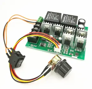 Taidacent 2000W 40A Brush Motor Controller 12V 36V 48V PWM DC Motor Speed Control Circuit 12-24 Volt DC Speed Controller