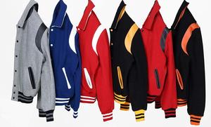OEM personalizado de invierno de los hombres Letterman chaqueta de béisbol Varsity Casual Chenille bordado de invierno de algodón de relleno al por mayor disponible - Product Image 5