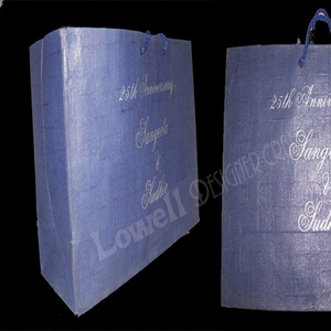 Recycle Paper Shopping <b>Bag</b> with Geometric Pattern Rope Handle <b>Medium</b> <b>Size</b>-LOWELLCRAFT - Product Image 2
