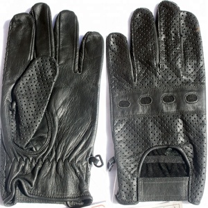 Gants de conduite en cuir unisexes respirants et imperméables de qualité supérieure Keven Impex à doigts entiers avec imprimé - Product Image 6