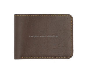 Billetera de cuero de grano completo para hombre, billetera personalizada con bloqueo RFID, promocional, venta al por mayor - Product Image 2