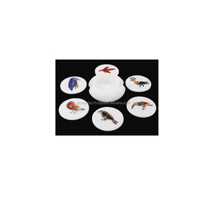 Marble Inlay <b>Coaster</b>, Tea <b>Coasters</b> - Product Image 1