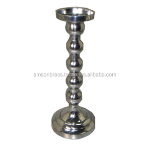 เชิงเทียนโลหะและเสาเดี่ยวสำหรับตกแต่งทำด้วยมือทำจากแก้ว - Product Image 5