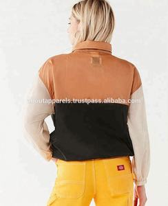 2026 Women's Nylon Anorak Windbreakers Jacket New Trendy Slim Autumn Fashion Embroidery Decoration Cheap Knitted Technics Coat - Product Image 3