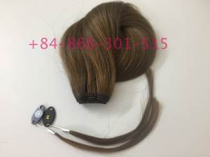มือผูก Weft Kinky ตรงผมยอมรับ Paypal - Product Image 4