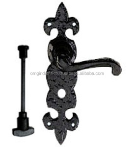 Acheter en gros Poignée de porte en fonte noire pour salle de bain, avec verrouillage à levier, poignée de passage, poignée factice, poignée de confidentialité et serrure - Product Image 1