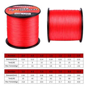Proberos — pêche de <span class=keywords><strong>ligne</strong></span> tressée PE, <span class=keywords><strong>vert</strong></span>/gris/bleu/rouge/jaune, 4 supports, 300M, 500M et 1000M, nouveauté - Product Image 3