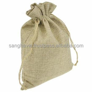 Décorations de Noël de luxe Taille personnalisable Sac à main en toile de jute Matériel de jute Fournitures de fête et de fête - Product Image 5