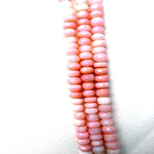 ลูกปัดพลอยโอปอลของเปรูสีชมพูธรรมชาติ1เส้นประกายเกรดเกรดเกรด AAA - Product Image 1