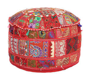 Lot de tabouret de pied en patchwork fait à la main en gros - Product Image 1