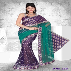 Sari de Seda de Diseño Tradicional Indio, ÚLTIMO DISEÑO - Product Image 2